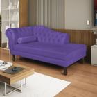 Diva Recamier Dora 130cm Lado Direito Corano Roxo