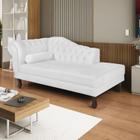 Diva Recamier Dora 130cm Lado Direito Suede Branco - Maranata Estofados