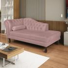 Diva Recamier Dora 185cm Lado Direito Linho Rose