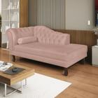 Diva Recamier Dora 185cm Lado Direito Suede Rose - Maranata Estofados