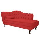 Diva Recamier Juliana130cm Lado Direito Corano Vermelho - Amarena Móveis