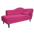 Divã Recamier Sofá Juliana 185cm Lado Esquerdo Suede Pink - AM Decor