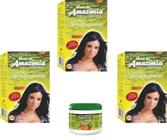 Divina Dama Amazonia Incolor Hene em Po 03x200gr + Creme Branco 01x500gr Incolor