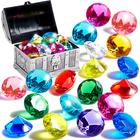 Diving Gems Pool Toys Sloosh 16 grandes diamantes coloridos com peito