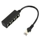 Divisor de adaptador de cabo Ethernet RJ45 1 macho para 3 fêmea - Wokex