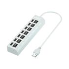 Divisor De Múltiplas Portas Hub USB 2.0 De 7 Portas Com Interruptor Liga / Desliga LED Para Laptop - other