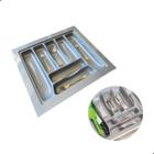 Divisor De Talher Og-40 Cinza Metalico 555 X 495mm Moldplast/porta Talher/organizador De Talher