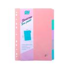 Divisória para Fichário Yes A4 5 Divisões Tons Pastel