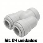 DMFIT - União - (U Bend 2 Vias - 2 x 3/8") - AUB 0606 - Pacote 04 Unidades