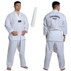 Dobok Taekwondo Adulto Kimono Oxford Com Faixa Branca