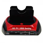 Dock Station Usb 2 Hd Case 2.5/3.5 Sata Com Leitor De Cartao