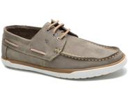 Docksides masculino de cadarço em couro nobuck casual G110