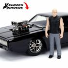 Dodge Charger Dom 1:24 com Boneco Toretto do Velozes e Furiosos, Jada