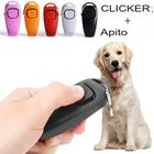 Dog Clicker Adestramento Canino Com Apito Treinamento Pet