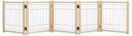 Dog Gate YOCAN Wooden Freestanding Interior com 5 painéis 60x58x2cm