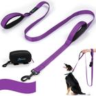 Dog Leash PuppyDoggy para cães grandes e médios, reflexivo de 180 cm