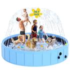 Dog Pool BerrysParadise dobrável com aspersor de 200 cm azul