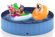 Dog Pool Heeyoo 63 de plástico rígido portátil dobrável para cães grandes
