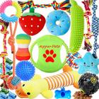 Dog Puppy Toys Zipper, pacote com 23 unidades para se divertir e limpar os dentes - Aipper