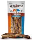 Dog Rib Bones Jack&Pup totalmente natural para cães grandes (30 cm, pacote com 3)