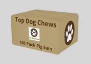 Dog Treat Top Dog Chews Pig Ears, 100 pacotes feitos nos Estados Unidos