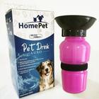 Dogopets Bebedouro Portátil HomePet - Pet Drink Luxo Rosa 500ml