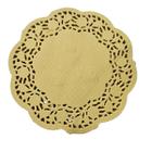 Doilies toalha de papel rendado Redondo 12,5cm Amarelo 52un