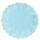 Doilies toalha de papel rendado Redondo 34,5cm Azul 52 un