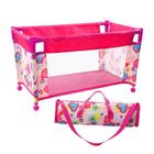 Doll Crib JIZHI Reborn Baby Doll Bed dobrável com bolsa de armazenamento