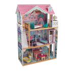 Dollhouse KidKraft Annabelle Wooden com elevador e 17 acessos.