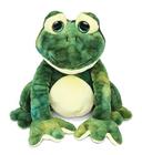 DolliBu Pelúcia Sapo Recheado Animal - Soft Huggable Squat Green Frog, Adorável Playtime Frog Plush Toy, Cute Rain Forest Life Cuddle Gift, Super Soft Plush Doll Animal Toy for Kids & Adults - 8 Inches