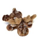 DolliBu Plush Moose Animal Recheado - Pele Macia Huggable Lay Brown Moose, Adorável Playtime Plush Toy, Cute Wild Life Cuddle Gifts Super Soft Plush Doll Plush Toy for Kids & Adults - 9.5 Inch