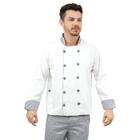 Dolmã Chefe Cozinha Masculino Detalhe Xadrez - Jaqueta Chefe de Cozinha Masculino - DEMORGAN