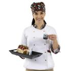 Dólmã e Bandana Chef de Cozinha Caveirinhas Feminino