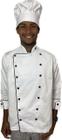 Dolmã Masculino Uniforme Ideal Para Cozinheiro Chefe de Cozinha rotinas e operação gastronomia - Eb Confecção