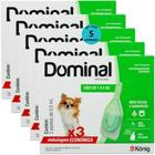 Dominal pipeta para cães 1 a 5kg 0,5ml verde 3 unid. kit com 5 cxs prevenção de pulgas e carrapatos - Konig