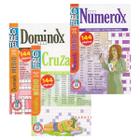 Dominox Numerox Cruzadox Passatempos Em 3 Volumes Coquetel