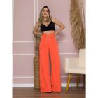 DOUTORAS MODAS Calça Pantalona de Alfaiataria Conforto com Cintura Alta 8280