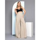 DOUTORAS MODAS Calça Pantalona de Linho 8302 Conforto e Estilo em Alta