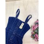 DOUTORAS MODAS Vestido Jeans 7283 Confortavel e Estiloso