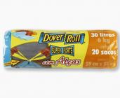 Dover Roll Super Forte com alças rolo azul com 20 sacos 30L