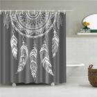 Dreamnet 3d chuveiro cortina impermeável poliéster cortina de banho