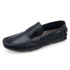 Drive Masculino Couro Legítimo Mocassim Sapato Casual