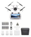 Drone Dji Mini 3 Rc Com Tela Fly More Combo Br Dji033 Cinza