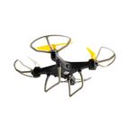Drone Multilaser Fun Com Estabilizador de voo Controle Remoto Alcance de 50m Bateria 6 minutos Flips em 360 Preto/Azul