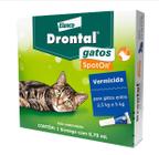 Drontal Gatos Spot On Vermicida 2,5kg a 5kg Bisnaga 0,70ml