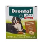Drontal Plus Carne Cães 35kg 2 Comprimidos Bayer