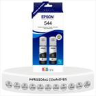 Dualpack Kit com 2 Refis de Tinta Preta Original Epson T544 Compatível L1210 L3110 L3150 L3160 L3210 L3250 L3251 L3260