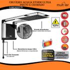 Ducha 5500w 127v Acqua Strom Ultra Lorenzetti Preto e Cromado Mod.7510056