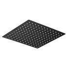 Ducha Chuveiro Slim Preto Quadrado Metal 40X40 Sem Braço